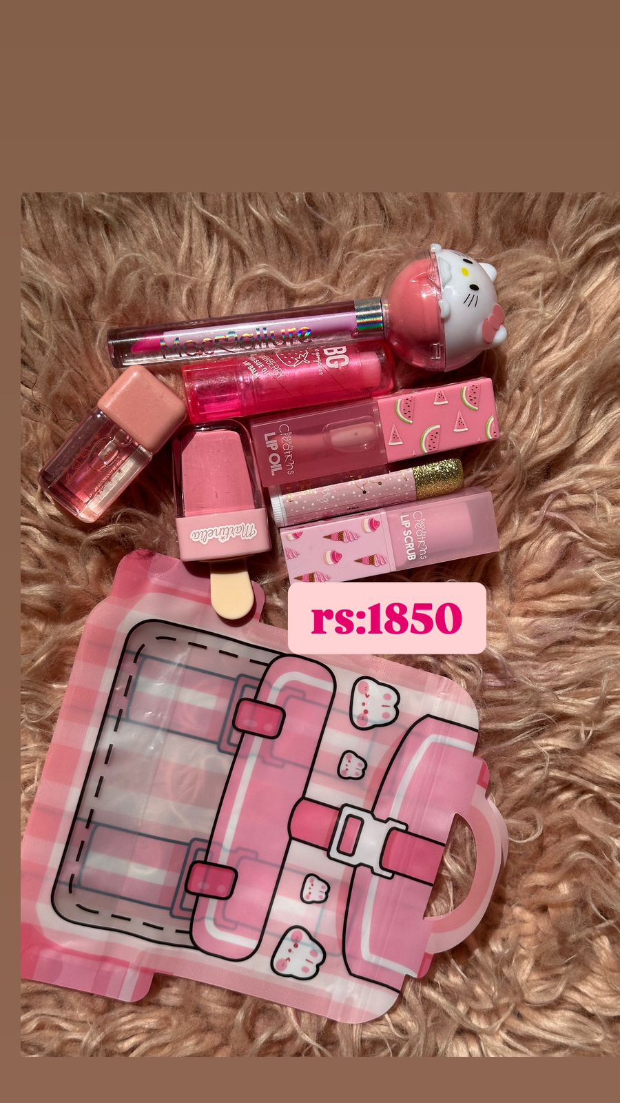 all pink makeup bag 🎀